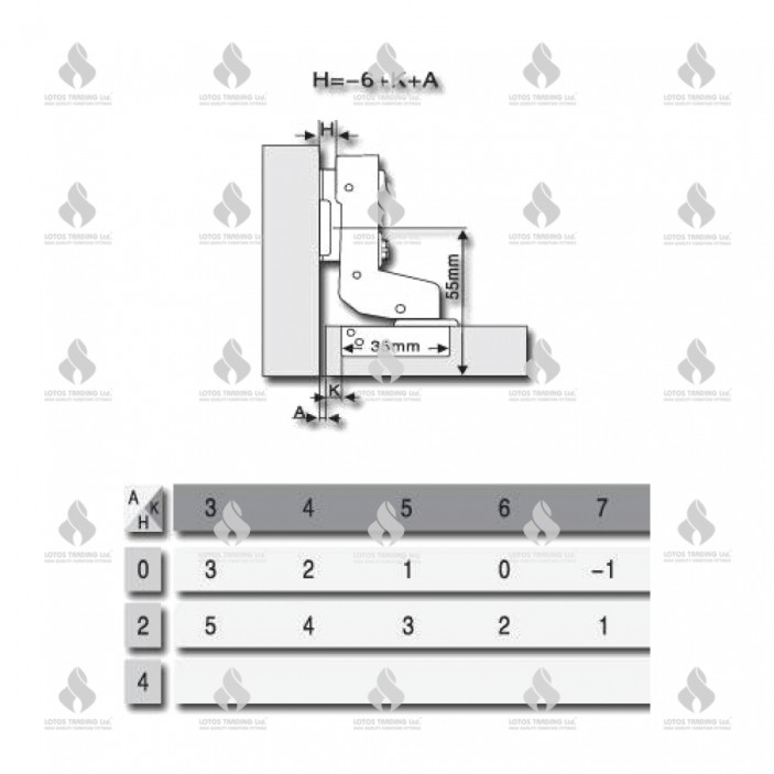IVENTO B-02 Hinge inset Hinges