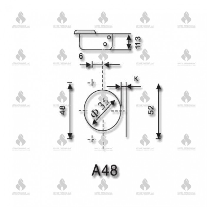 IVENTO K-16 Soft-close clip-on 3D hinge full overlay  Hinges