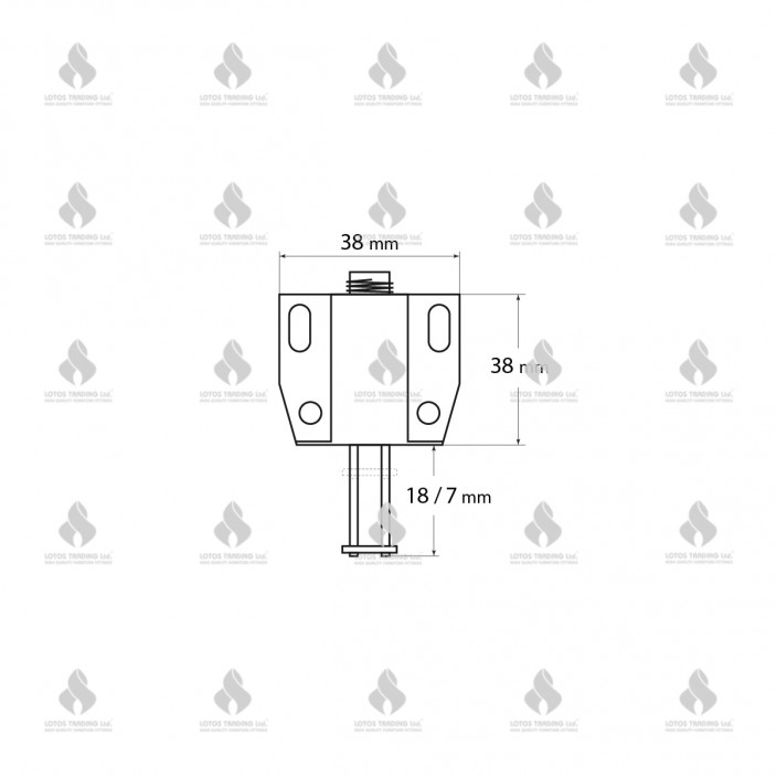 IVENTO Single door snapper 05L.532.01 - Hinges IVENTO Single door snapper Hinges