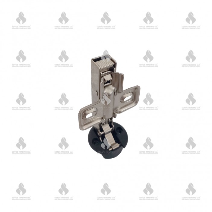 IVENTO K Mini hinge for glass with shock absorber and clip, low arm + cap chrome 05L.410.01 - Hinges IVENTO K Mini hinge for glass with shock absorber and clip, low arm + cap chrome Hinges