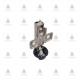 IVENTO K Mini hinge for glass with shock absorber and clip, low arm + cap chrome 05L.410.01 - Hinges IVENTO K Mini hinge for glass with shock absorber and clip, low arm + cap chrome Hinges