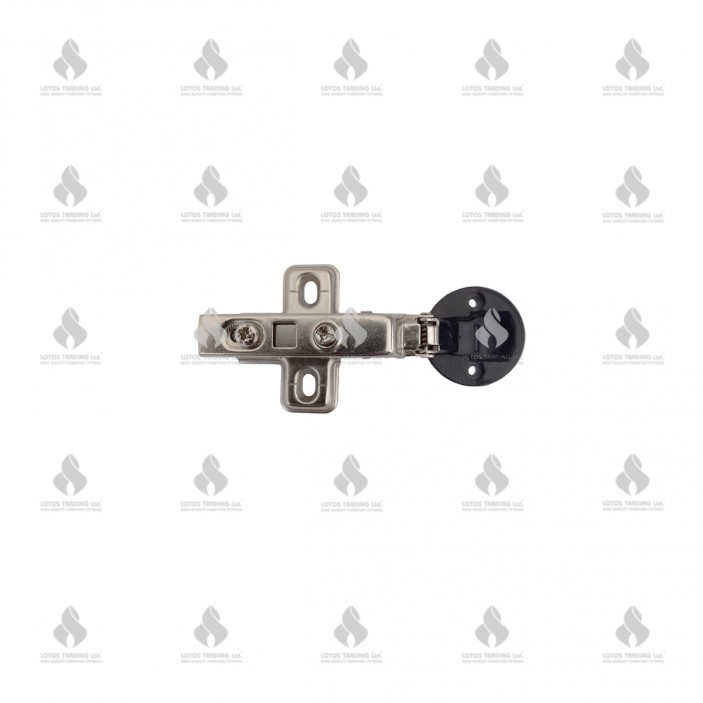 IVENTO K Mini hinge for glass with shock absorber and clip, low arm + cap chrome 05L.410.01 - Hinges IVENTO K Mini hinge for glass with shock absorber and clip, low arm + cap chrome Hinges
