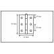 Knuckle hinge 47x80 Hinges