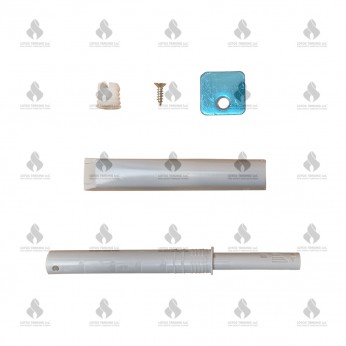 IVENTO Push Open mechanism with magnet and plate - white Hinges