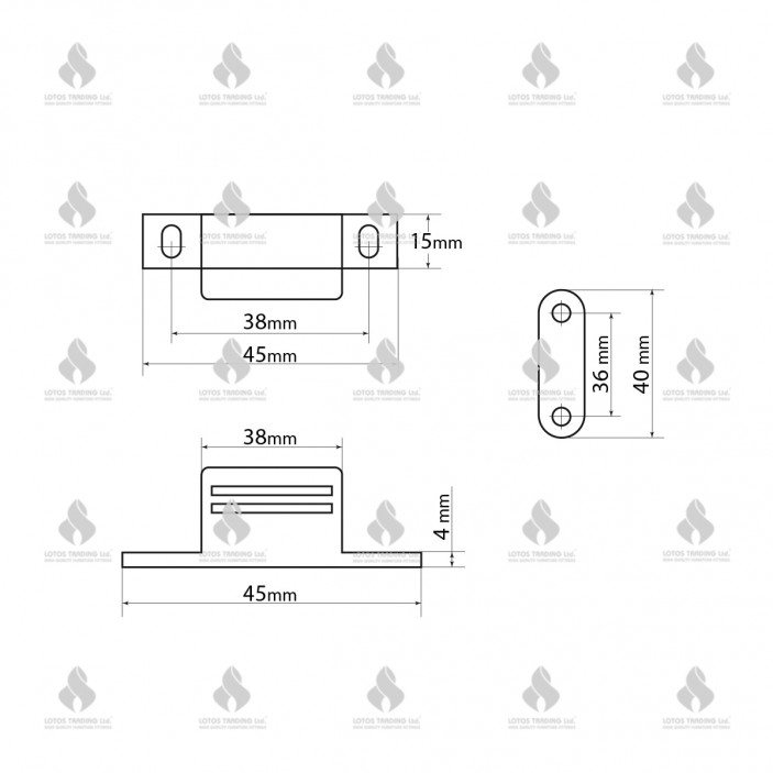 Magnet 05L.610.01-04 - Hinges Magnet Hinges