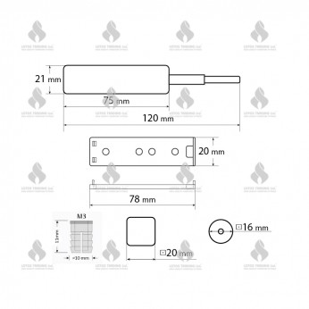 IVENTO Push Open mechanism with magnet and plate - white Hinges