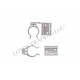 Plinth clips for cabinet legs 12L.250.01-02 - Plastic base legs Plinth clips for cabinet legs Plastic base legs