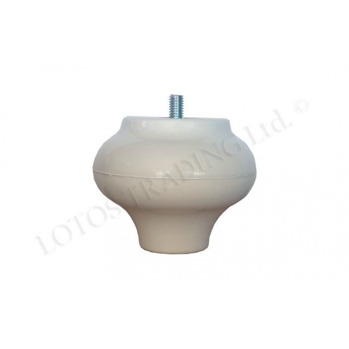 Leg with bolt M8 White 12L.119.07 - Plastic base legs Leg with bolt M8 White Plastic base legs