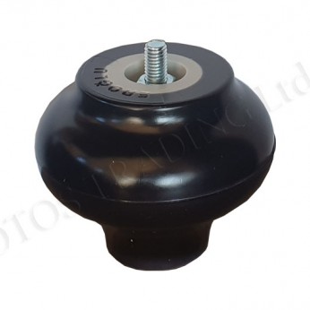 Leg with bolt M8 Black Plastic base legs