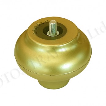 Leg with bolt M8 golden Plastic base legs