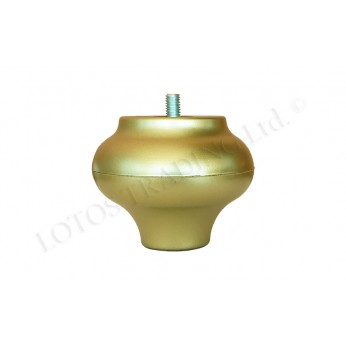 Leg with bolt M8 golden Plastic base legs