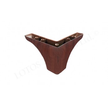 Furniture leg 160x160x100 walnut Plastic base legs