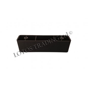 Furniture leg h40 line - black