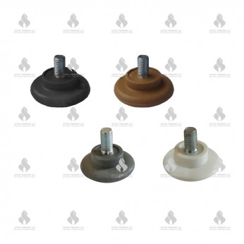 Medium adjuster foot M8 Plastic base legs