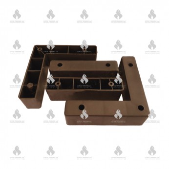 Plastic legs set - wenge Plastic base legs