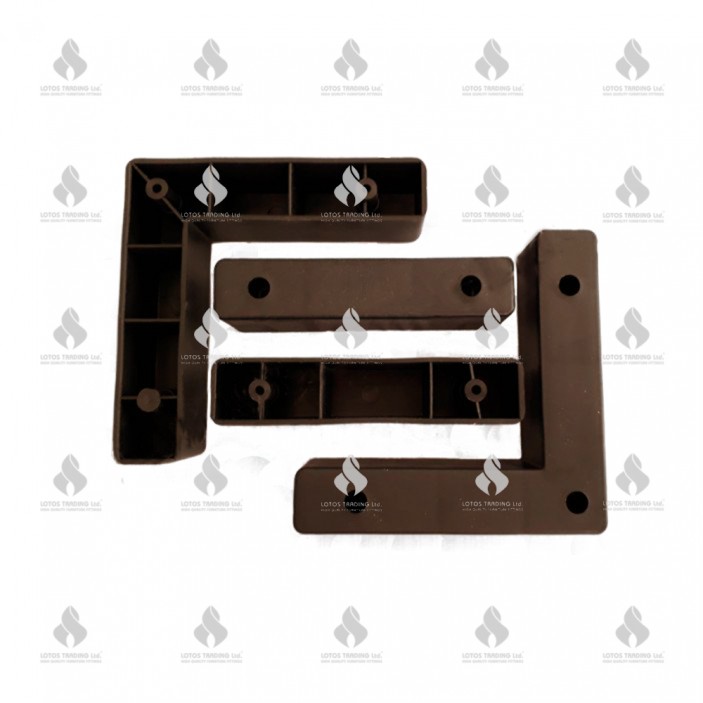 Plastic legs set - wenge 12L.060.01 - Plastic base legs Plastic legs set - wenge Plastic base legs