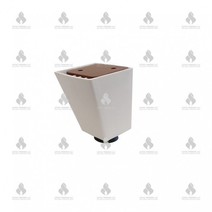 Adjustable legs 55x55 H65, white 12L.109.01 - Plastic base legs Adjustable legs 55x55 H65, white Plastic base legs