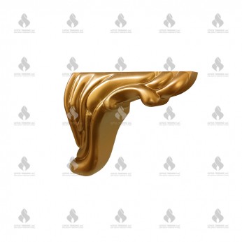 Furniture leg KUGU - gold mat Plastic base legs