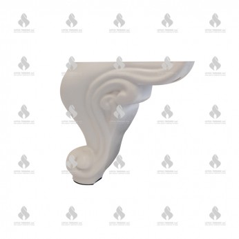 Furniture leg Sultan - white gloss Plastic base legs