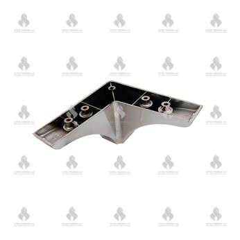 RAPID sofa leg 100mm. Chrome Plastic base legs