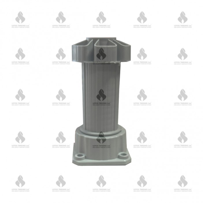 IVENTO PVC Adjustable cabinet legs gray Plastic base legs
