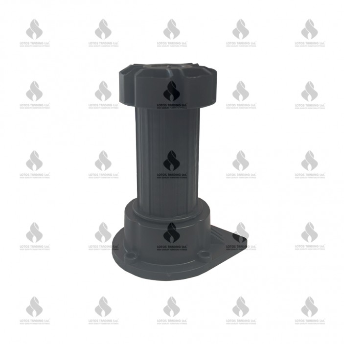 Adjustable cabinet leg 100-160 mm. Black 12L.202.01 - Plastic base legs Adjustable cabinet leg 100-160 mm. Black Plastic base legs