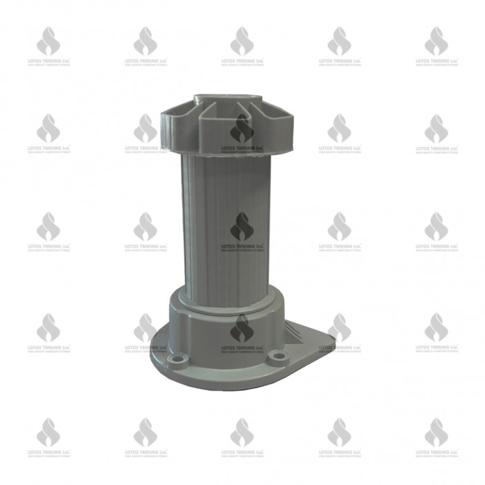 IVENTO PVC Adjustable cabinet leg 100-160 mm. Gray 12L.202.01c - Plastic base legs IVENTO PVC Adjustable cabinet leg 100-160 mm. Gray Plastic base legs