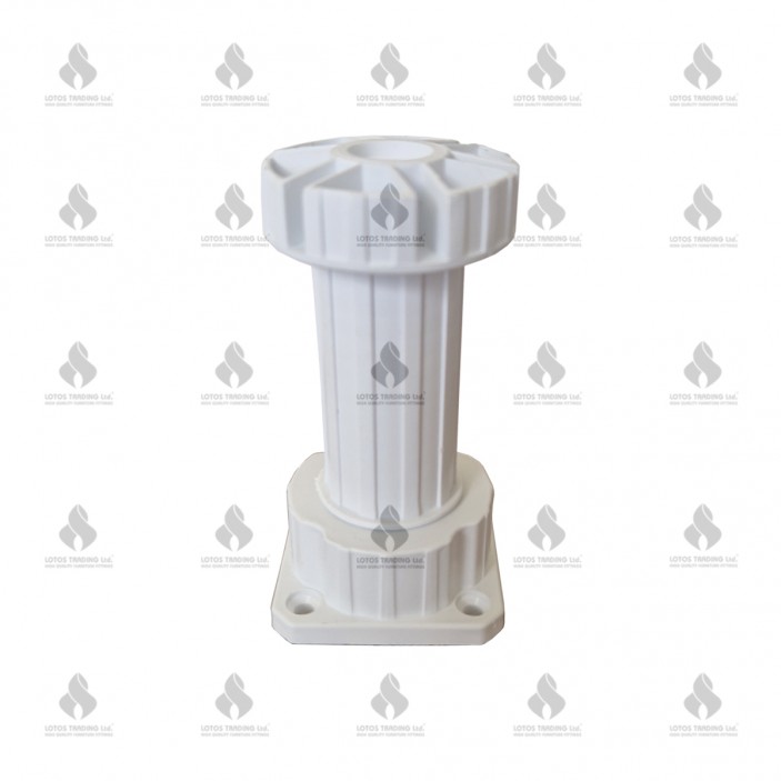 IVENTO PVC Adjustable cabinet legs white 12L.203.10b - Plastic base legs IVENTO PVC Adjustable cabinet legs white Plastic base legs