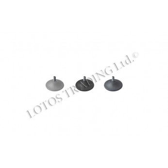 Flat adjuster foot M8 Plastic base legs