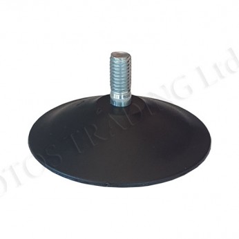 Flat adjuster foot M8 Plastic base legs