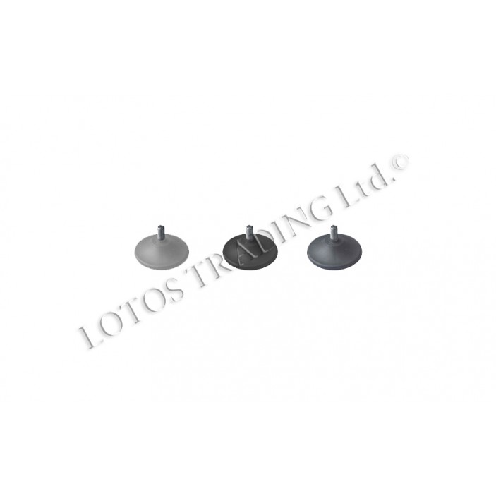 Flat adjuster foot M8 12L.325.01-10 - Plastic base legs Flat adjuster foot M8 Plastic base legs