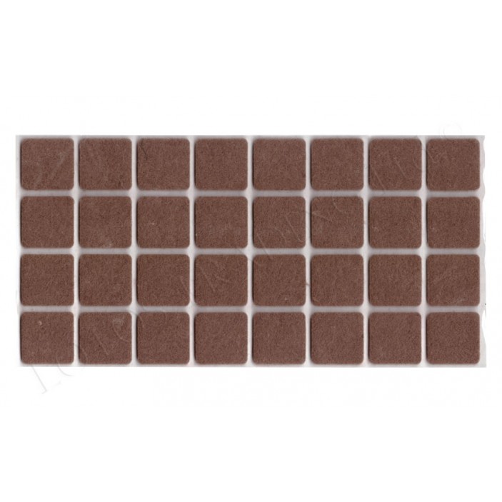 Square adhesive felt pads 12L.400.01-07 - Plastic base legs Square adhesive felt pads Plastic base legs