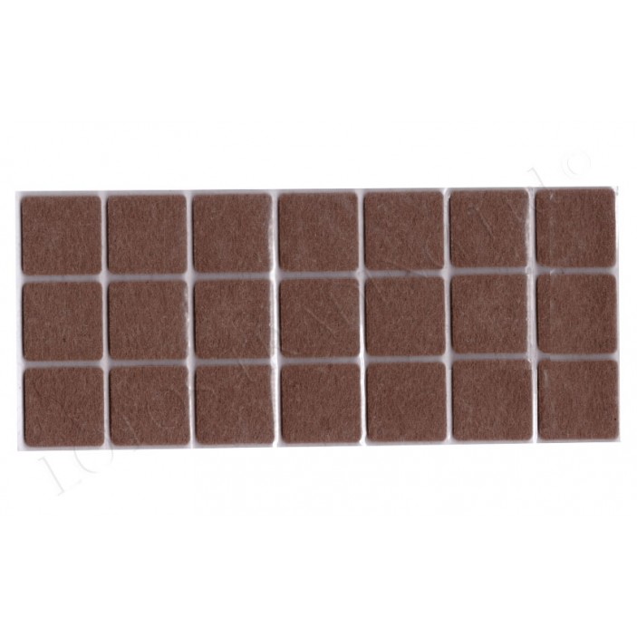 Square adhesive felt pads 12L.400.01-07 - Plastic base legs Square adhesive felt pads Plastic base legs