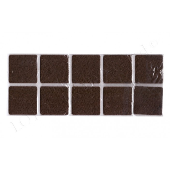 Square adhesive felt pads 12L.400.01-07 - Plastic base legs Square adhesive felt pads Plastic base legs