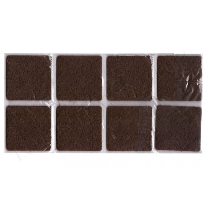 Square adhesive felt pads 12L.400.01-07 - Plastic base legs Square adhesive felt pads Plastic base legs