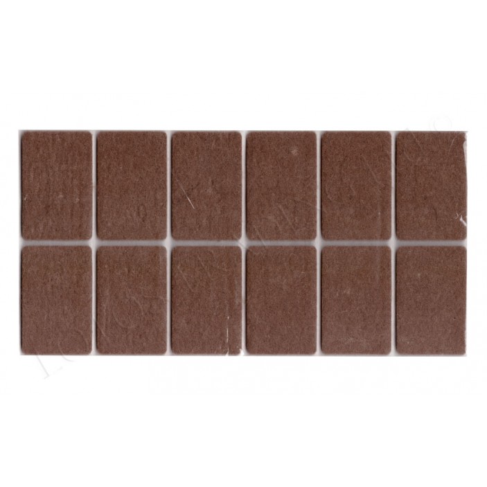 Square adhesive felt pads 12L.400.01-07 - Plastic base legs Square adhesive felt pads Plastic base legs