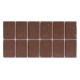 Square adhesive felt pads 12L.400.01-07 - Plastic base legs Square adhesive felt pads Plastic base legs