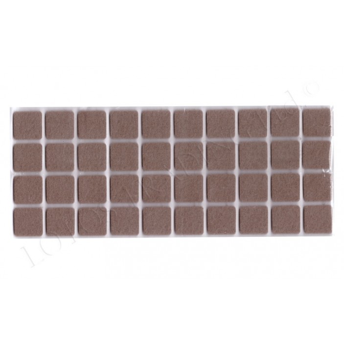 Square adhesive felt pads 12L.400.01-07 - Plastic base legs Square adhesive felt pads Plastic base legs