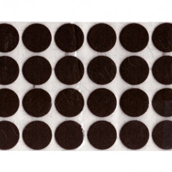 Square adhesive felt pads circle Plastic base legs