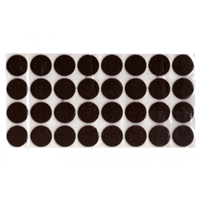 Square adhesive felt pads circle 12L.401.01-08 - Plastic base legs Square adhesive felt pads circle Plastic base legs