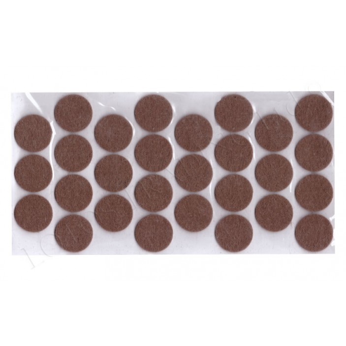 Square adhesive felt pads circle 12L.401.01-08 - Plastic base legs Square adhesive felt pads circle Plastic base legs