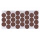 Square adhesive felt pads circle 12L.401.01-08 - Plastic base legs Square adhesive felt pads circle Plastic base legs