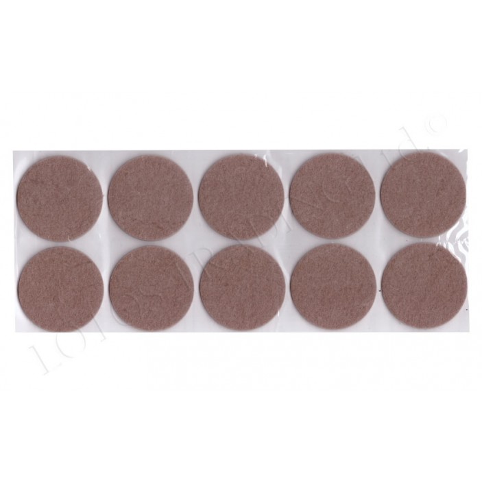 Square adhesive felt pads circle 12L.401.01-08 - Plastic base legs Square adhesive felt pads circle Plastic base legs