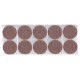 Square adhesive felt pads circle 12L.401.01-08 - Plastic base legs Square adhesive felt pads circle Plastic base legs