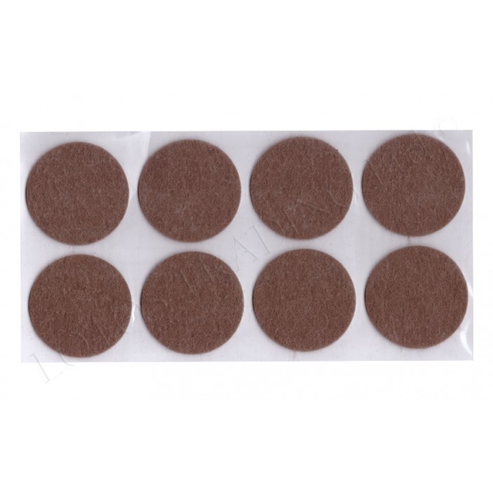 Square adhesive felt pads circle 12L.401.01-08 - Plastic base legs Square adhesive felt pads circle Plastic base legs