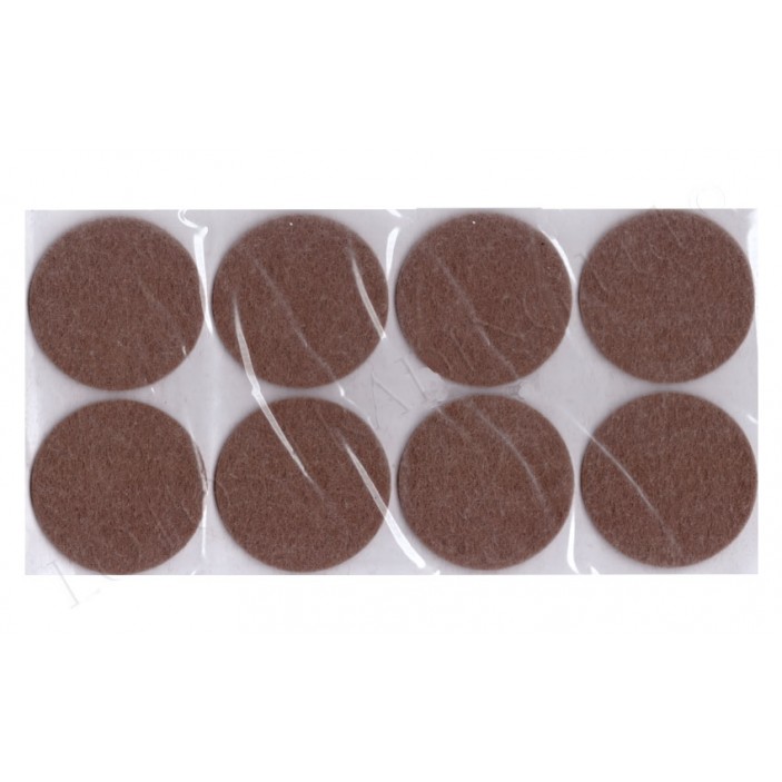 Square adhesive felt pads circle 12L.401.01-08 - Plastic base legs Square adhesive felt pads circle Plastic base legs
