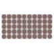 Square adhesive felt pads circle 12L.401.01-08 - Plastic base legs Square adhesive felt pads circle Plastic base legs