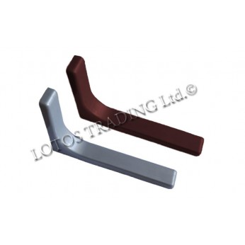 Shelf support with PVC lid L-120mm.