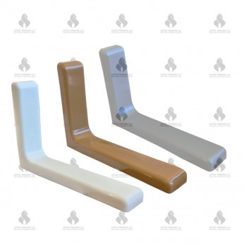 IVENTO Shelf support with PVC lid L-240mm. Shelf and glass support and mirror holder