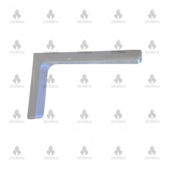 IVENTO Shelf support with PVC lid L-240mm. 04L.402.01-10 - Shelf and glass support and mirror holder IVENTO Shelf support with PVC lid L-240mm. Shelf and glass support and mirror holder